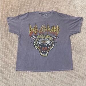 Purple Def Leppard Graphic T-Shirt